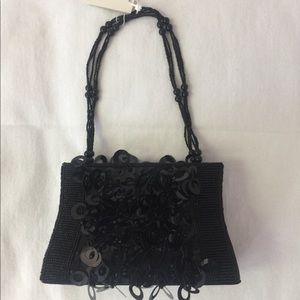 Black beaded small purse. NY & Co.